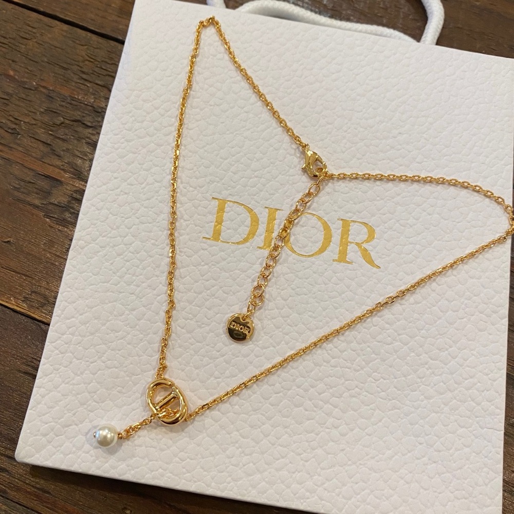 Dior CD Necklace gold
